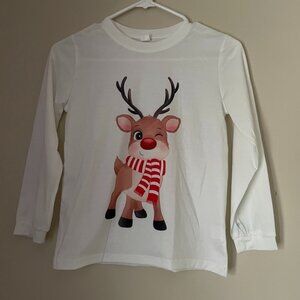 Kids Christmas Reindeer Long-Sleeve Shirt